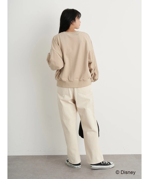 earth music&ecology(アースミュージックアンドエコロジー)の「MORTY&FERDIE / カレッジ風プルオーバー*(スウェット・レディース・ベージュ/アイボリー・FREE)」の7枚目の写真