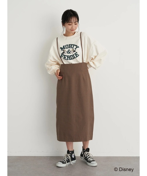 earth music&ecology(アースミュージックアンドエコロジー)の「MORTY&FERDIE / カレッジ風プルオーバー*(スウェット・レディース・ベージュ/アイボリー・FREE)」の16枚目の写真