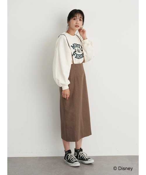 earth music&ecology(アースミュージックアンドエコロジー)の「MORTY&FERDIE / カレッジ風プルオーバー*(スウェット・レディース・ベージュ/アイボリー・FREE)」の19枚目の写真