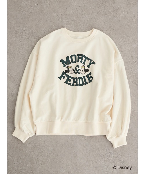 earth music&ecology(アースミュージックアンドエコロジー)の「MORTY&FERDIE / カレッジ風プルオーバー*(スウェット・レディース・ベージュ/アイボリー・FREE)」の10枚目の写真