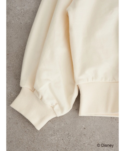 earth music&ecology(アースミュージックアンドエコロジー)の「MORTY&FERDIE / カレッジ風プルオーバー*(スウェット・レディース・ベージュ/アイボリー・FREE)」の5枚目の写真