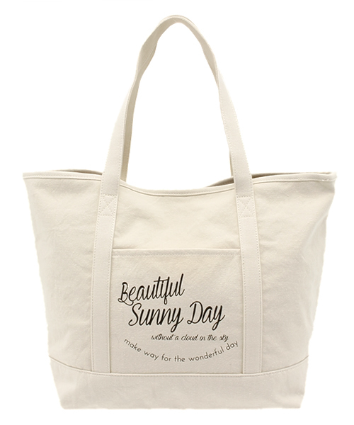 CIAOPANIC(チャオパニック)の「【Ciaopanic】CVプリントBIGトート(トートバッグ・レディース・アイボリー/イエロー/ブラック・FREE)」の1枚目の写真