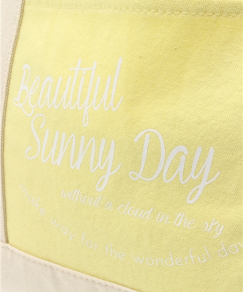 CIAOPANIC(チャオパニック)の「【Ciaopanic】CVプリントBIGトート(トートバッグ・レディース・アイボリー/イエロー/ブラック・FREE)」の13枚目の写真