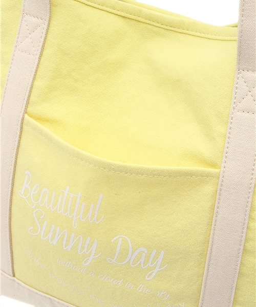 CIAOPANIC(チャオパニック)の「【Ciaopanic】CVプリントBIGトート(トートバッグ・レディース・アイボリー/イエロー/ブラック・FREE)」の6枚目の写真