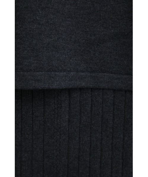 STYLEMIXER(スタイルミキサー)の「2ピースポンチョレイヤードニット(ニット/セーター・レディース・ライトブラウン/チャコールグレー/ブラック・FREE)」の14枚目の写真