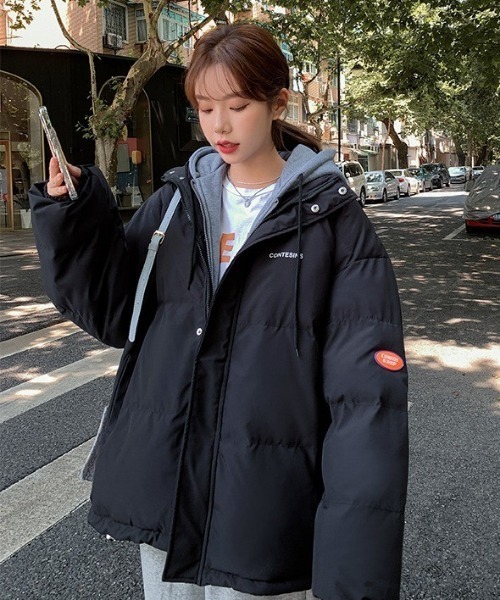 SONA（ソナ）の「SONYUNARA フードレイヤードダウン（ダウンジャケット/コート・レディース・ブラック/ブルー/アイボリー・FREE）」の11枚目の写真