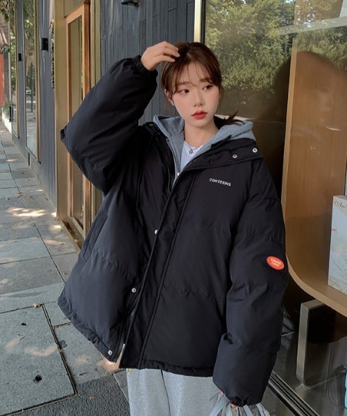 SONA（ソナ）の「SONYUNARA フードレイヤードダウン（ダウンジャケット/コート・レディース・ブラック/ブルー/アイボリー・FREE）」の18枚目の写真