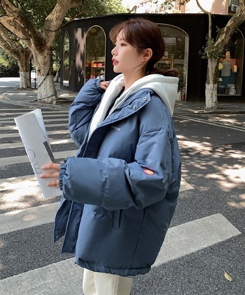 SONA（ソナ）の「SONYUNARA フードレイヤードダウン（ダウンジャケット/コート・レディース・ブラック/ブルー/アイボリー・FREE）」の17枚目の写真