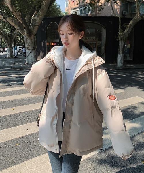 SONA（ソナ）の「SONYUNARA フードレイヤードダウン（ダウンジャケット/コート・レディース・ブラック/ブルー/アイボリー・FREE）」の19枚目の写真