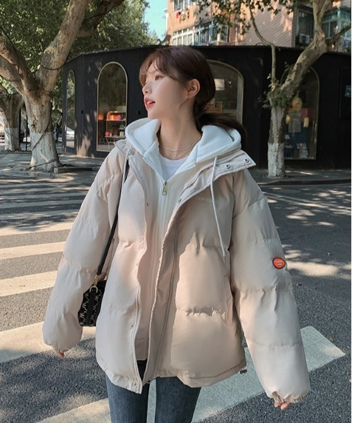 SONA（ソナ）の「SONYUNARA フードレイヤードダウン（ダウンジャケット/コート・レディース・ブラック/ブルー/アイボリー・FREE）」の16枚目の写真