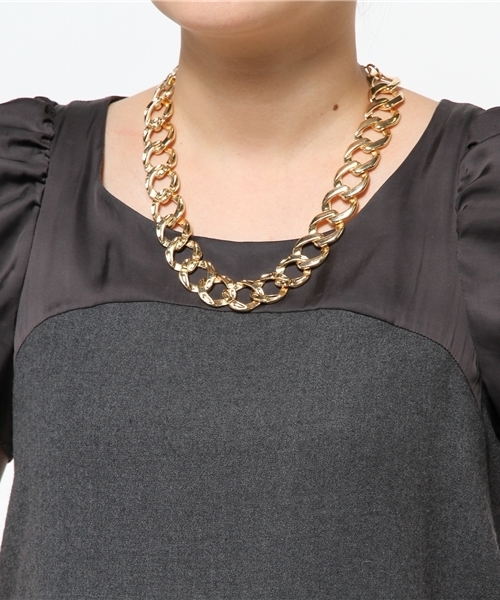 WEGO（ウィゴー）の「WEGO/ゴールドチェーンネックレス（ネックレス・レディース・ゴールド・FREE）」の2枚目の写真