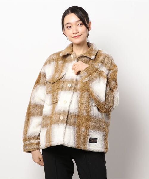 SLOBE IENA（スローブイエナ）の「【PENDLETON/ペンドルトン】WIDE CPOブルゾン【手洗い可】◆（ブルゾン・レディース・ベージュ・FREE）」の5枚目の写真