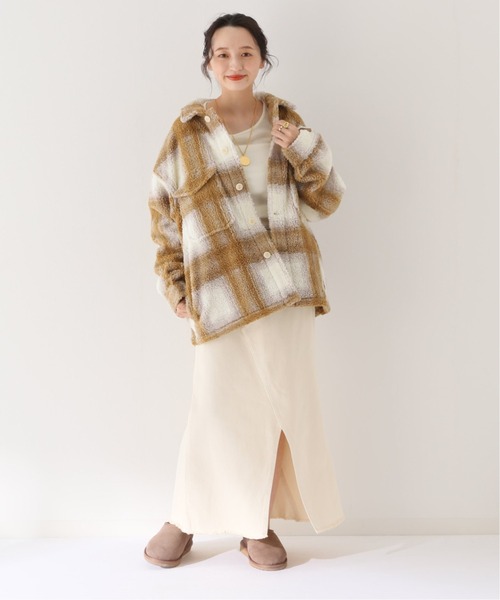 SLOBE IENA（スローブイエナ）の「【PENDLETON/ペンドルトン】WIDE CPOブルゾン【手洗い可】◆（ブルゾン・レディース・ベージュ・FREE）」の2枚目の写真