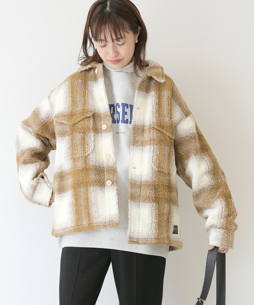 SLOBE IENA（スローブイエナ）の「【PENDLETON/ペンドルトン】WIDE CPOブルゾン【手洗い可】◆（ブルゾン・レディース・ベージュ・FREE）」の9枚目の写真