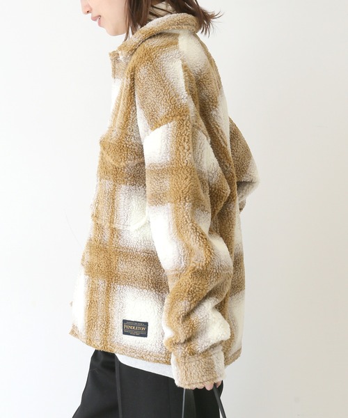 SLOBE IENA（スローブイエナ）の「【PENDLETON/ペンドルトン】WIDE CPOブルゾン【手洗い可】◆（ブルゾン・レディース・ベージュ・FREE）」の10枚目の写真