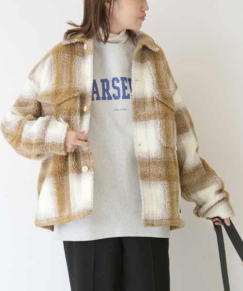 SLOBE IENA（スローブイエナ）の「【PENDLETON/ペンドルトン】WIDE CPOブルゾン【手洗い可】◆（ブルゾン・レディース・ベージュ・FREE）」の15枚目の写真