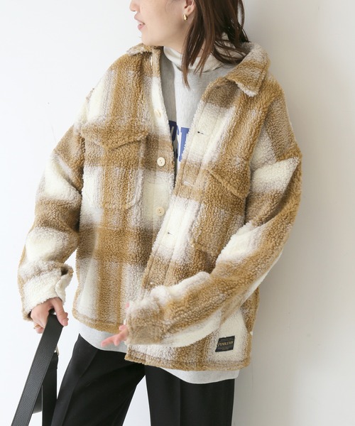 SLOBE IENA（スローブイエナ）の「【PENDLETON/ペンドルトン】WIDE CPOブルゾン【手洗い可】◆（ブルゾン・レディース・ベージュ・FREE）」の16枚目の写真
