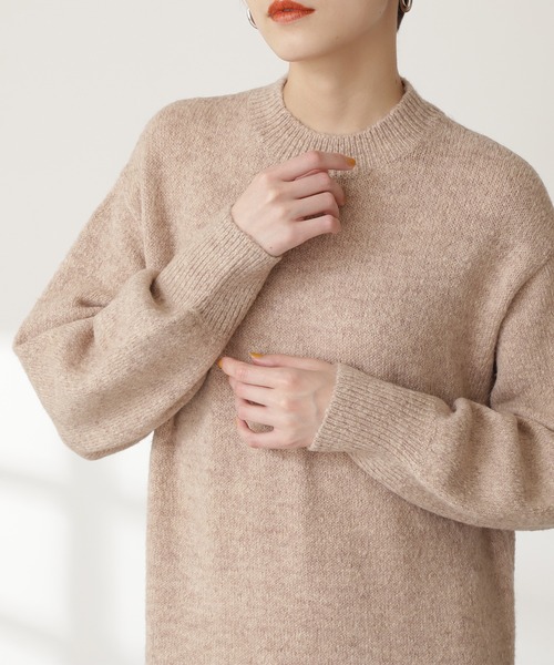 N.（N. Natural Beauty Basic）（エヌエヌナチュラルビューティーベーシック）の「◆天竺マーメイドニットワンピース（ワンピース・レディース・チャコールグレー/ベージュ/ブルー・MEDIUM）」の12枚目の写真