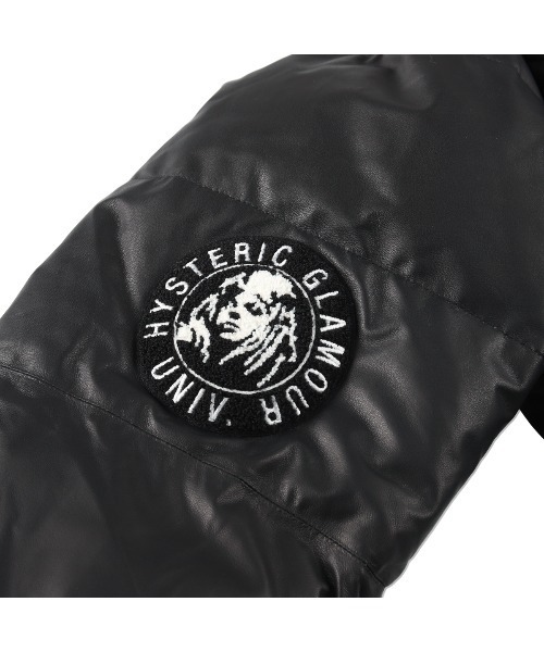 HYSTERIC GLAMOUR（ヒステリックグラマー）の「LEATHER DOWN JACKET（ダウンジャケット/コート・メンズ・ブラック・MEDIUM/LARGE/X-LARGE）」の4枚目の写真