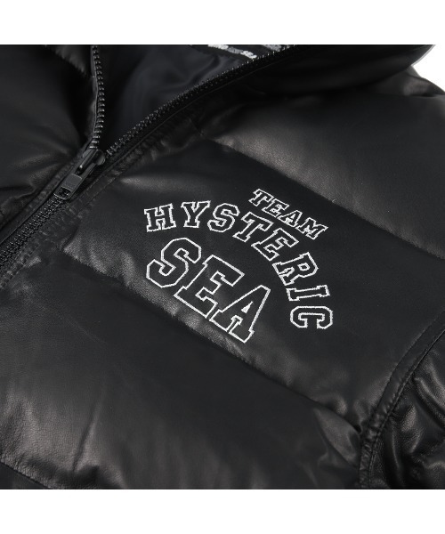 HYSTERIC GLAMOUR（ヒステリックグラマー）の「LEATHER DOWN JACKET（ダウンジャケット/コート・メンズ・ブラック・MEDIUM/LARGE/X-LARGE）」の6枚目の写真