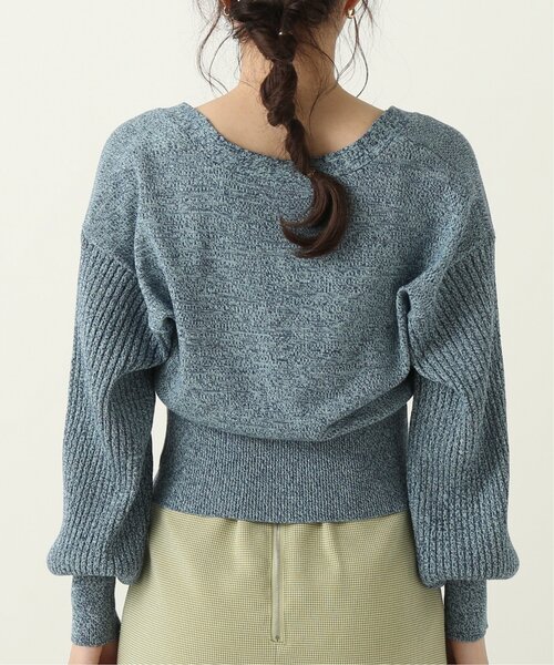 RAY CASSIN(レイカズン)の「メランジ袖ボリュームニットカーディガン(カーディガン/ボレロ・レディース・ベージュ/パープル/ブルー・FREE)」の21枚目の写真