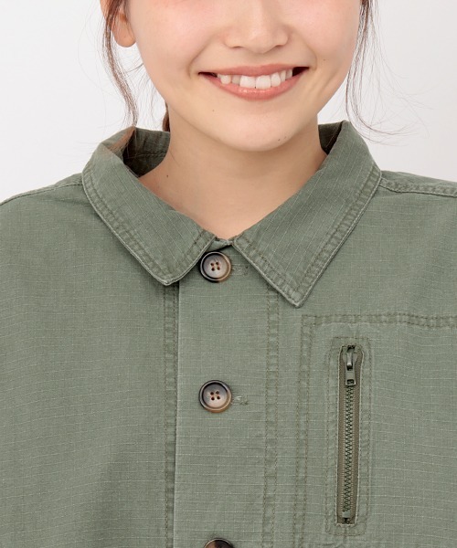 チチカカ（チチカカ）の「ミリタリージャケット（ミリタリージャケット・レディース・カーキ/グレー・FREE）」の13枚目の写真