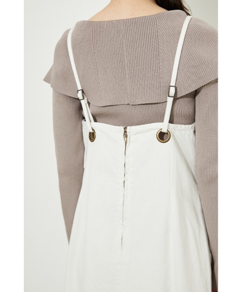 マーメイドデニムキャミソールワンピース