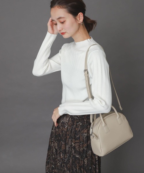 SENSE OF PLACE by URBAN RESEARCH(センスオブプレイスバイアーバンリサーチ)の「ランダムリブコンパクトセーター(ニット/セーター・レディース・イエロー/ミント/アイボリー/ブラック・ONE)」の9枚目の写真