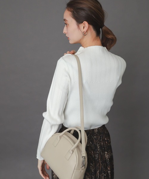 SENSE OF PLACE by URBAN RESEARCH(センスオブプレイスバイアーバンリサーチ)の「ランダムリブコンパクトセーター(ニット/セーター・レディース・イエロー/ミント/アイボリー/ブラック・ONE)」の10枚目の写真
