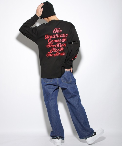 PBLIM(ページボーイリム)の「PAGEBOYLIM/ファイヤーモチーフロンT(Tシャツ/カットソー・レディース・ブラック/オフホワイト/グリーン・MEDIUM/LARGE)」の22枚目の写真