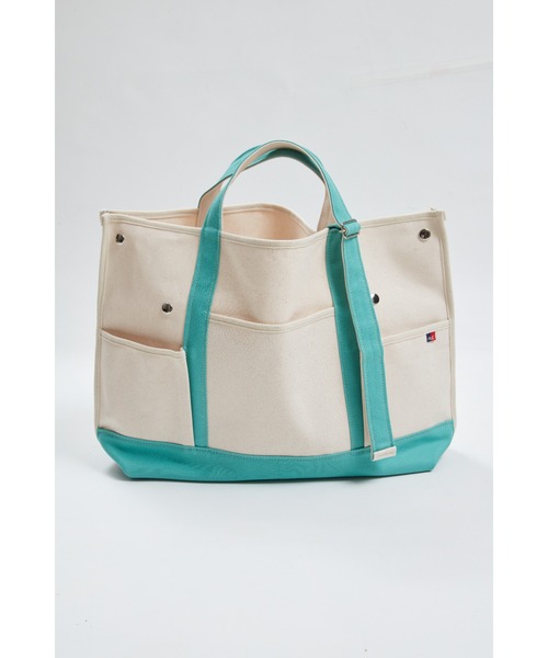 AlexanderLeeChang(アレキサンダーリーチャン)の「AlexanderLeeChang/アレキサンダーリーチャン APRON TOTE 22 エプロン トートバッグ 2WAY(トートバッグ・メンズ・チャコール/ナチュラル/オリーブ・ONE SIZE)」の11枚目の写真