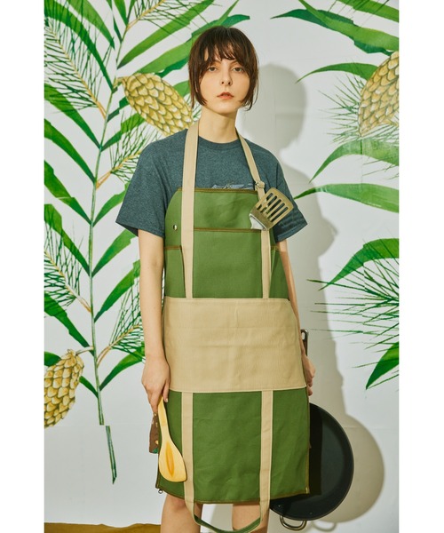 AlexanderLeeChang(アレキサンダーリーチャン)の「AlexanderLeeChang/アレキサンダーリーチャン APRON TOTE 22 エプロン トートバッグ 2WAY(トートバッグ・メンズ・チャコール/ナチュラル/オリーブ・ONE SIZE)」の16枚目の写真