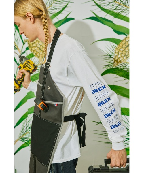 AlexanderLeeChang(アレキサンダーリーチャン)の「AlexanderLeeChang/アレキサンダーリーチャン APRON TOTE 22 エプロン トートバッグ 2WAY(トートバッグ・メンズ・チャコール/ナチュラル/オリーブ・ONE SIZE)」の14枚目の写真