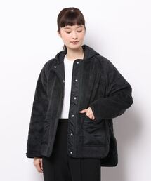 フード付リバーシブルボアジャケット