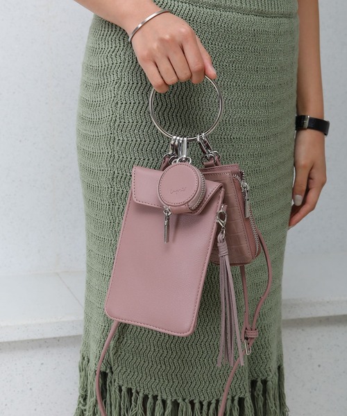 Ungrid（アングリッド）の「【ungrid/アングリッド】エコバッグ付き　リングマルチショルダーバッグ（ショルダーバッグ・レディース・ブラック/ベージュ/ネイビー/ブラウン/カーキ/ブルー/アイボリー/ベージュ系その他/キャメル/スモークピンク・FREE）」の10枚目の写真