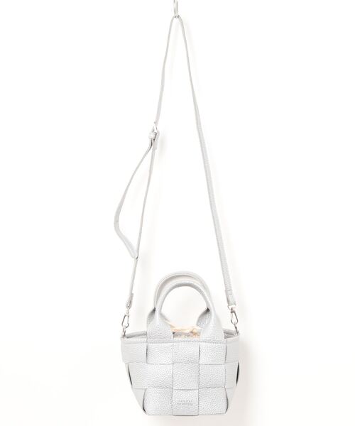 favori vie nouvelle(ファボリ ヴィー ヌーヴェル)の「<favori vie nouvelle/ファボリ ヴィー ヌーヴェル> メッシュ編みミニ2WAYショルダー(ショルダーバッグ・レディース・アイボリー/ライトグリーン/モカ/ブラック/ネイビー/ライトグレー/ダークブラウン/ラベンダー/マスタード/シルバー/グリーン・ONE SIZE)」の11枚目の写真