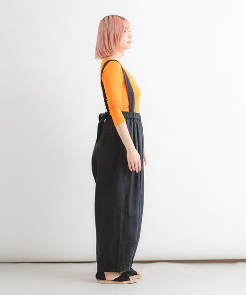 Wordtrobe(ワードトローブ)の「【wordtrobe】ツイル サスペンダー付き パンツ(その他パンツ・レディース・ブラック/キャメル/キナリ・FREE)」の22枚目の写真