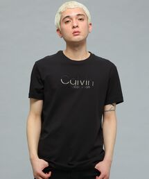 エンブロイドツートーンロゴTシャツ