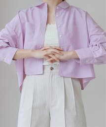 frames RAY CASSIN | WEB限定 ストライプショートシャツ(シャツ/ブラウス)