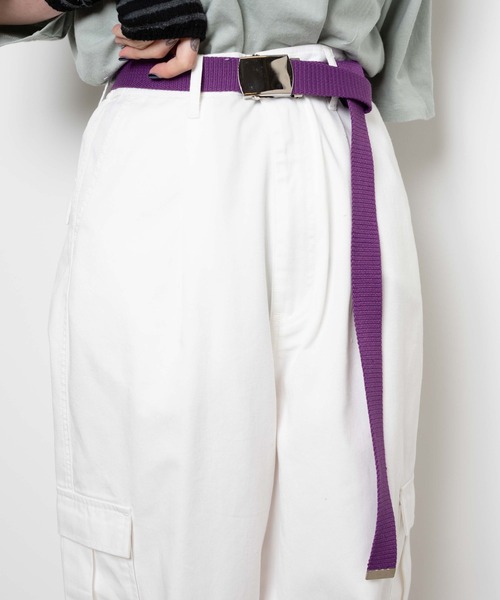 WEGO(ウィゴー)の「WEGO/ガチャベルト(ベルト・レディース・ホワイト/ブラック/ベージュ/ピンク/ブルー/グリーン/オレンジ/パープル/カーキ/ターコイズブルー/ライトピンク/サックスブルー/グレー・FREE)」の10枚目の写真