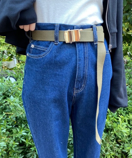 WEGO(ウィゴー)の「WEGO/ガチャベルト(ベルト・レディース・ホワイト/ブラック/ベージュ/ピンク/ブルー/グリーン/オレンジ/パープル/カーキ/ターコイズブルー/ライトピンク/サックスブルー/グレー・FREE)」の5枚目の写真