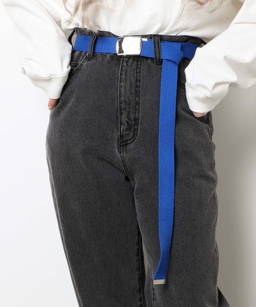 WEGO(ウィゴー)の「WEGO/ガチャベルト(ベルト・レディース・ホワイト/ブラック/ベージュ/ピンク/ブルー/グリーン/オレンジ/パープル/カーキ/ターコイズブルー/ライトピンク/サックスブルー/グレー・FREE)」の9枚目の写真