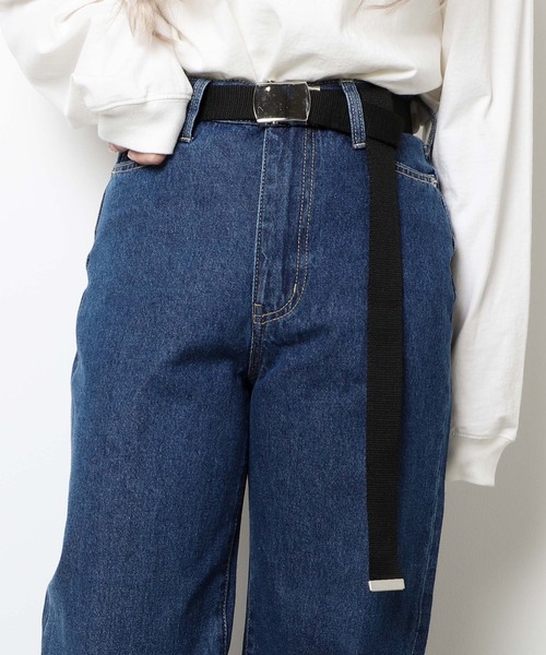 WEGO(ウィゴー)の「WEGO/ガチャベルト(ベルト・レディース・ホワイト/ブラック/ベージュ/ピンク/ブルー/グリーン/オレンジ/パープル/カーキ/ターコイズブルー/ライトピンク/サックスブルー/グレー・FREE)」の1枚目の写真