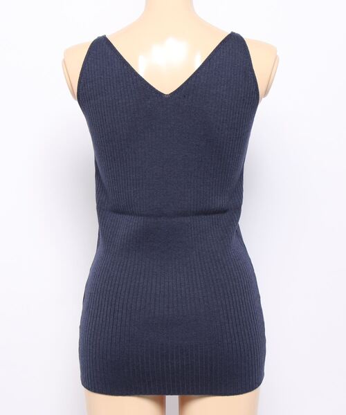 HELIOPOLE(エリオポール)の「SIROSPUN KNIT CAMISOLE(ニット/セーター・レディース・ライラック/ネイビー/イエロー・38)」の5枚目の写真