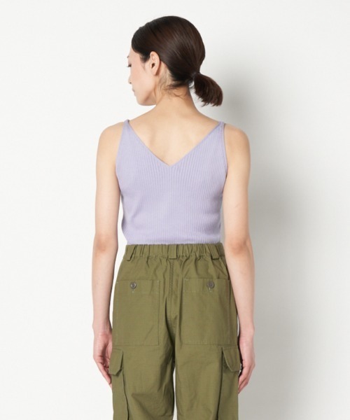 HELIOPOLE(エリオポール)の「SIROSPUN KNIT CAMISOLE(ニット/セーター・レディース・ライラック/ネイビー/イエロー・38)」の6枚目の写真