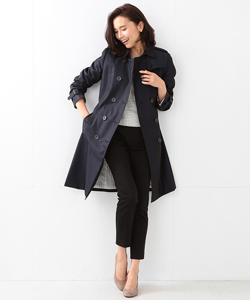 BEAMS LIGHTS Women's(ビームスライツ ウィメンズ)の「BEAMS LIGHTS / 撥水トレンチコート(トレンチコート・レディース・ベージュ/ネイビー/ブルー・38/40/36)」の19枚目の写真