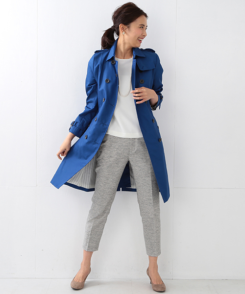 BEAMS LIGHTS Women's(ビームスライツ ウィメンズ)の「BEAMS LIGHTS / 撥水トレンチコート(トレンチコート・レディース・ベージュ/ネイビー/ブルー・38/40/36)」の20枚目の写真