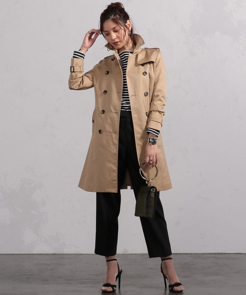 BEAMS LIGHTS Women's(ビームスライツ ウィメンズ)の「BEAMS LIGHTS / 撥水トレンチコート(トレンチコート・レディース・ベージュ/ネイビー/ブルー・38/40/36)」の9枚目の写真
