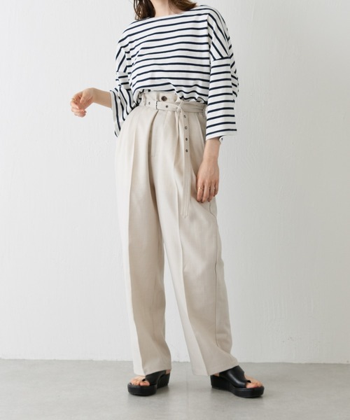 WHIMSIC(ウィムジック)の「【WHIMSIC】ベルテッドパンツ2(その他パンツ・レディース・ブルー/ブラック/アイボリー/ブラック系その他・2/1)」の10枚目の写真