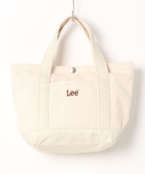 Lee（リー）の「★LEE★キャンバスミニトート（トートバッグ・レディース・ブラック/ダークブルー/カモフラージュ/ライトベージュ/ライトグレー/ネイビー/オリーブ/オフホワイト/ワインレッド/レッド・FREE）」の2枚目の写真